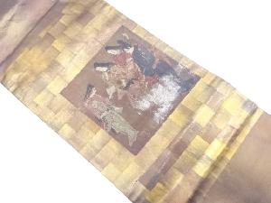 時代人物模様　名古屋帯